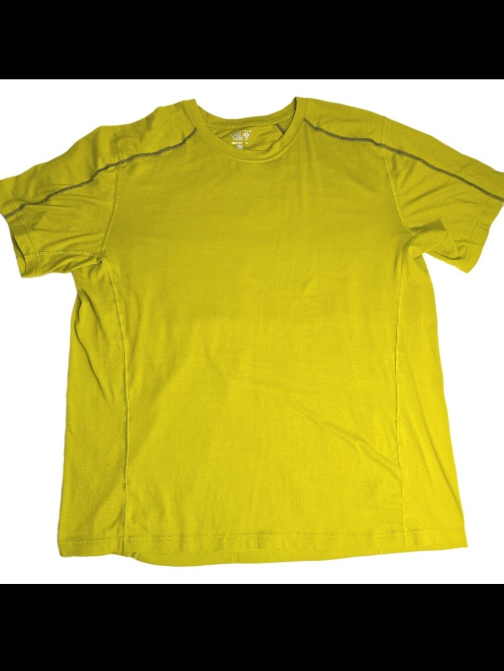 Mountain Hardwear Men's Lime Green Short Sleeve Crewneck Short SLeeve Shirt, XL